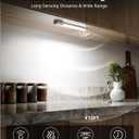 EZVALO 3 Pack 8 Motion Sensor Light Indoor, Wireless Under Cabinet Lighting, 30 LED Rechargeable Closet Lights, Dimmable, 3 Color Temperatures, Counter Lights for Wardrobe, Pantry, Bedroom, Kitchen