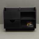 BE Key Holder Wall Mount, Large Key Holder for Wall, Mail Organizer Key Rack , 100% Handmade Hanger for Wall Door Room Office Saving Time and Space, Wood Shelf with Drawer for Storing Decor Home-Black