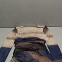 LIGHT DOT Women's Printed Bodycon Maxi Dress Long Sleeve Tie Dye Mesh Ruched Cocktail Dress (Medium, Navy Khaki)