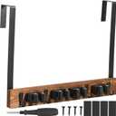 Brooms Holder Space Saving Laundry Room Hanger and Storage Tool Mop Rack Hanger Wall Mounted Gardens Tool Rack Organizer Drilling-Free Mop Holder