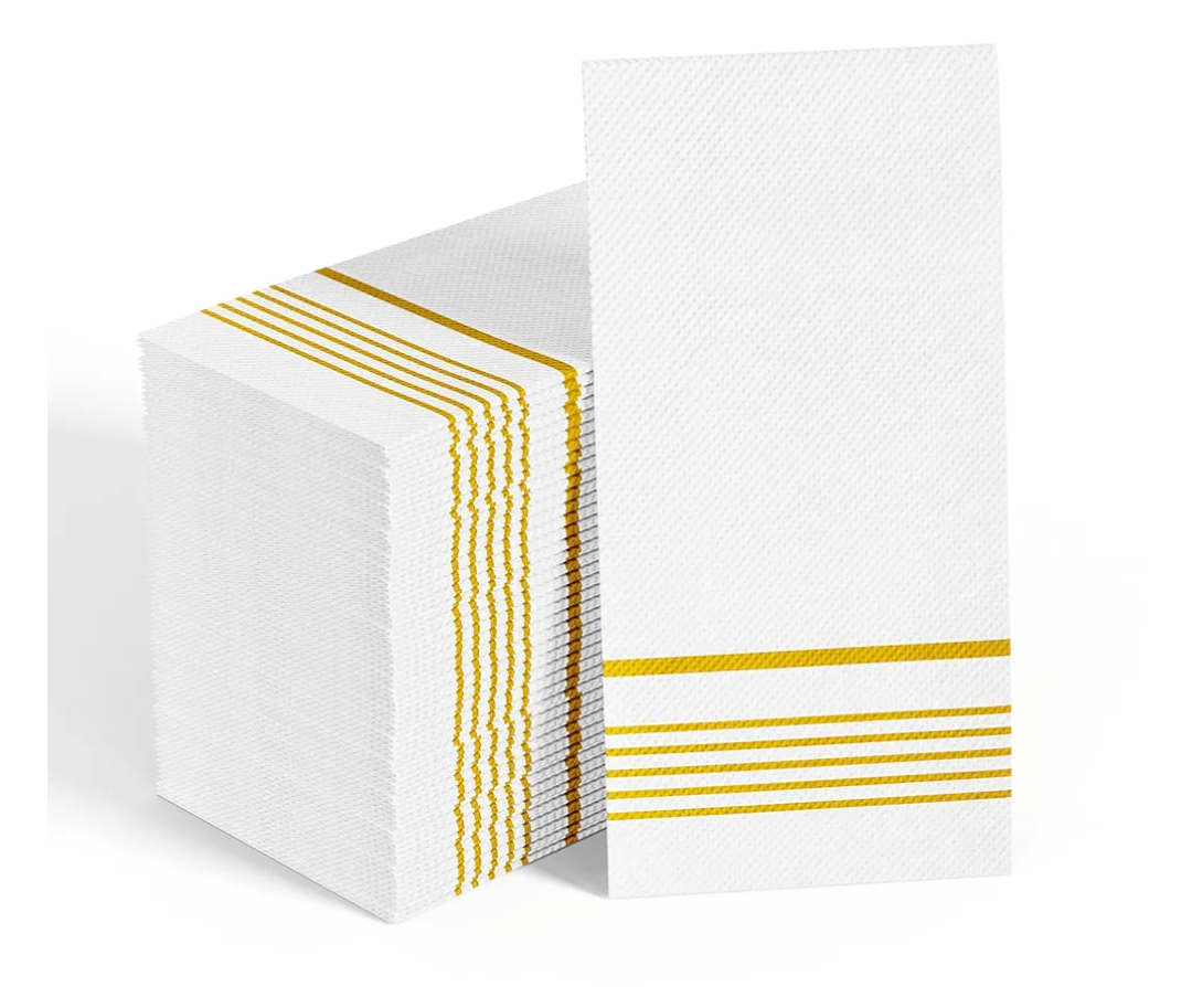 200 Pack Paper Dinner Napkins, Absorbent Paper Napkins, Premium Quality Guest Towels, 2-Ply Disposable Hand Towels for Kitchen, Events, Parties or Events