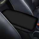 Jeiento Black Auto Center Console Lid Cover Protect Console Cover Armrest Pads Cushion Washable Car Armrest Seat Box Protector Universal Fit Soild Color