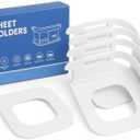 MTTRADERS Bed Sheet Holders for Corners 4Pcs Fitted Sheet Holders Keep Sheets Firm & Tight, Heavy Duty Bed Sheet Clips for All Mattress Sizes, Lock Sheet Holder for conrer