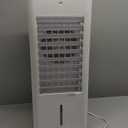 Evaporative Air Cooler with Remote & Timer, 2200+ CFM Portable Fan That Blows Cold Air for Large Room, Home Office, Bedroom - 2.1Gal High-Capacity Tank, 3 Modes, Whisper Quiet 30dB & Sleep Mode (White)