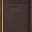 RUNBOX Slim Minimalist Front Pocket RFID Blocking Leather Wallets for Men and Women Card Holder Wallets Gifts for men