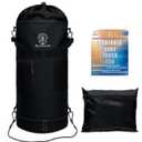 Boat Trash Can,Oxford 900D Leakproof Boat Trash Bag fits 10-13 Gal Garbage Boat Garbage Can Reusable &Portable,Boat Accessories Camping &RV Trash Can Easy to Install & Clean (Black)
