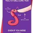 5 x Beixian Funny Valentines Day Card for Him Her, Unique Valentine's Card Gifts for Husband Wife, Happy Anniversary/Bday Gifts for Women Men Boyfriend Girlfriend (BX319)