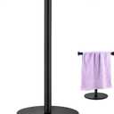 Hand Towel Holder, Matte Black Bathroom Towel Racks, Countertop Towel Stand, T-Shape Towel Holder for Bathroom Kitchen, Size 11" L x 6.7" W x 16.1" H