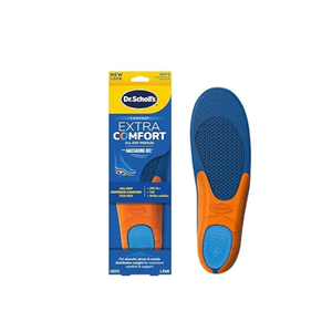 Dr. Scholl's Prevent Pain & Extra Support Insoles for Men, Reduce Foot/Knee/Back Pain, Superior Shock Absorption, Size 8-14, 1 Pair
