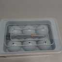 WIBIMEN Large Ice Cube Molds, Big Round Whiskey Ice Cube Trays for Freezer, Easy to Fill & Release, Whiskey Bourbon Cocktail(1.9In*6 Balls- Blue/2 Pack)
