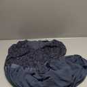 Miusol Women's Formal V Neck Floral Lace Contrast Chiffon Plus Size Ruffle Bridesmaid A-line Party Dress (Grey) - 1XL