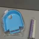 PINVNBY Parrot Bath Box Bird Bathtub Parakeet Bathing Tube with Bird Perches Stand Paw Grinding Cage Accessories Ideal for Small Birds Lovebirds Canary Finches(3 PCS Random Color)