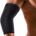 CAMBIVO 2 Pack Elbow Brace for Tendonitis and Tennis Elbow, Compression Support Sleeve for Golfer's Elbow Relief, Arthritis & Gym Workouts, Non-Slip 3D Knit Arm Guard for Men & Women