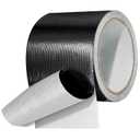Tikfoam Waterproof Repair Tape for Fabric, Awning, RV Roof, Underbelly, Tarp, Tent, Sail and Boat Cover Outdoor Repair Patch, Heavy Duty, UVproof, Multipurpose Black (3 inch x 25FT)