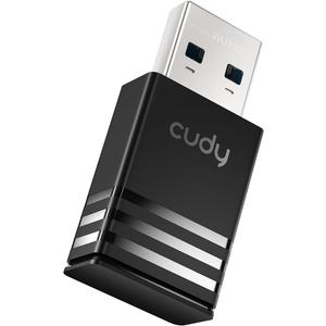 Cudy AC1300 WiFi USB Adapter - 5GHz/2.4GHz, Wireless Adapter for Desktop/Laptop, Compatible with Windows 7/8/8.1/10/11, mac OS 10.6-10.15.3, Linux, WU1300S