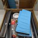 Deluxe Double Unit Two Full Story Durable Front Doors Tight 1/2-inch Wire Spacing Chew-Free Small Animal Critter Home Cage Water Bottle Food Bowl for Feisty Ferret Hammock Rat Mice On Wheels (Black Vein)