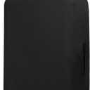 PATIKIL Luggage Cover, Suitcases Covers Elastic Carry on Protector Washable Scratch-Resistant Fits 22-24 Inch Luggage for Travel Business Trips, Black