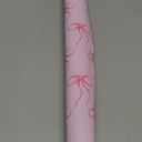 Whaline Pink Bow Wrapping Paper -Mini Roll- 17in x 38Ft Bow-knot Gift Wrap Paper for Wedding Bridal Baby Shower Birthday Party Wrapping Supplies