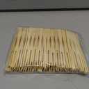Mini Bamboo Forks 3.5 inch, with Storage Case - Cocktail forks, Toothpicks for Appetizers, Disposable, party fruit, bamboo forks for deli accessories, 100 pieces Bamboo Forks