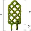 SuperMoss Plant Trellis - Decorative Garden Trellis for Climbing Plants Indoor & Outdoor | Moss-Covered Plant Support for Raised Garden Bed, Patio, Planters, and Garden Decor, Mini 17" X 6.5", Diamond