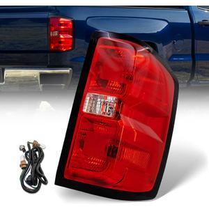 VPIMOZO Rear Tail Light Assembly Compatible With 20142015 Chevy Silverado 1500 2500HD 3500HD 2015 Sierra 3500HD Right Passenger Side With Bulb&Harness Replacement GM2800261 GM2801261 ‎
