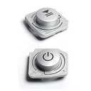 Replacement Washing Machine Power Drive Button Start Button Computer Version Small Button Repair Part for LG WD-N10240D/T12360D/A12355DS, Power Button