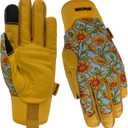 Thorn Proof&Puncture Resistant Gardening Gloves with Grip,Garden Glove for Women, Leather Yard Work Gifts (L)