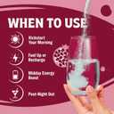 Electrolyte Powder  Cherry Pomegranate Flavor | Sugar-Free Hydration Mix with 6 Key Electrolytes for Energy, Cramp Support & Recovery | Keto, Vegan, Fasting Friendly | Magnesium + Potassium