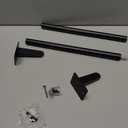 NearMoon Self Adhesive Bathroom Towel Bar, Stainless Steel Square Bath Wall Shelf Rack Hanging Towel Stick On Sticky Hanger Contemporary Style, Towel Rack Wall Mounted (24 Inch, Matte Black)