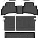 GINOWY-Floor Mats & Cargo Liner for Buick Encore GX AWD 2020-2025 2026 TPE All Weather Car Mats Encore GX 2024 Backrest Mat Floor Liners Non-Slip Trunk Mat Floor Liners Accessories Black