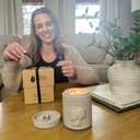 Candle Planter Hug in a Jar Romantic, Aromatherapy Candles - Natural Soy Wax, Long-Lasting 50-Hour Burn, Lavender Scents - Gifts for Him, Her, Couple, Husband and Wife Birthday Gift Ideas, Unique Cool