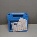 Fire HD 10 & Fire HD 10 Plus Tablet Case for Kids (13th/11th Generation, 2023/2021 Release), DJ&RPPQ Lightweight Shockproof Case Built-in Screen Protector with Handle Stand, Not fit iPad Samsung- Blue