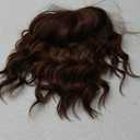 AISI HAIR Synthetic Wavy Curly Bob Wig with Bangs Ash Auburn Short Wavy Hair for Women Synthetic Heat Resistant Bob Wigs
