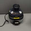 Ninja Crispi 4-in-1 Portable Glass Air Fryer Cooking System, 1500W, 4QT & 6-Cup TempWare Glass Containers with Storage Lids, Microwave, Freezer & Dishwasher Safe, Cyberspace Gray, FN101GY (Navy)