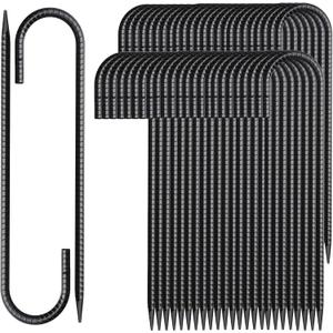 12 Inch Rebar Stakes Pack of 50 J Hook Ground Stakes Heavy Duty Chain Link Fence Stakes Galvanized Anchors Metal Tent Stakes for Wire Fencing Concrete Forming Trampolines Camping Canopies Shed Swing 12 Inch Rebar Stakes Pack of 50 J Hook Ground Stakes Heavy Duty Chain Link Fence Stakes Galvanized Anchors Metal Tent Stakes for Wire Fencing Concrete Forming Trampolines Camping Canopies Shed Swing