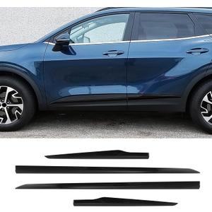 Body Side Molding for Kia Sportage 2023-2026 Gloss Black Door Molding Trim