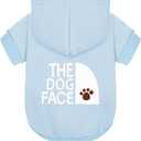 Paiaite Light Blue Chihuahua Dog Hoodie: Keep Your Pup Warm and Stylish with a 'The Dog Face' Printed Sweatshirt Pet Clothes, and Sweater Coat All in One Perfect for Winter and Cool Summer Nights! M (M-(5~11lb) | Chest(~17.7"))