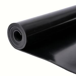 Nisorpa Neoprene Rubber Sheet Roll 3.3x9.8 ft 1/8'' Rubber Roll Rubber Garage Floor Mat Flooring Roll Insulated Heatproof Oil Resistant Cushioning of Anti-Vibration for Gasket Material Sealing