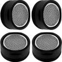 iFealClear 4 Pack Stainless Steel Faucet Aerator, Kitchen Sink Aerator Faucet Filter with Brass Shell, 15/16 Inch/24 mm Male Thread Water-conserving Aerator Adapter for Bathroom, Matte Black