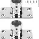 Marine Grade Boat Rectangle Hand Rail Base, Sturdy and Versatile, 316 Stainless Steel 90 Degree Base Rail Fitting for 7/8 inch or 1 inch Tube(2-Pack)