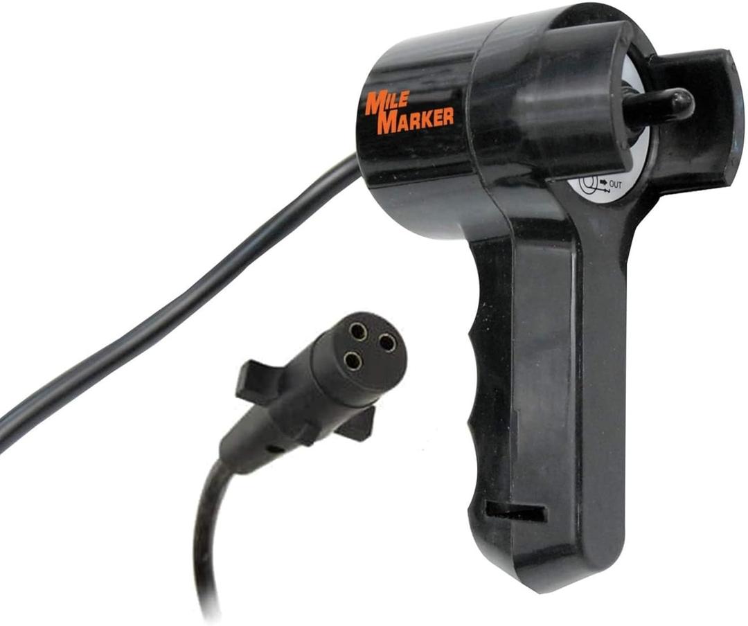 Mile Marker 76-50140-05B Electric Remote - Designed for All Electric Winches with Standard Solenoids - User Friendly Interface - 3 Pin Male Connection with Female Connector - Easy Installation