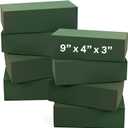 Noe & Malu Floral Foam Blocks 8 Pack Large Green Flower Foam Bricks (9 x 4 x 3) for Fresh & Artificial Flowers, Wet or Dry Floral Arrangement Supplies for Florists & DIY Crafts