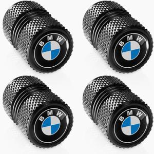3 x Tire Valve Stem Caps for BMW X1 X3 M3 M5 X1 X5 X6 Z4 3 5 7 Series Tire Valve Stem Cover Air Cap Belt O-Ring 4 Pack Black