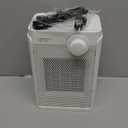 Lerat Electric Space Heater, Small Heater for Indoor Use, 1200W PTC Fast Heating Portable Heater, Overheat & Tip-Over Protection, Heating & Fan Modes for Bedroom, Office, Camping, Milky White