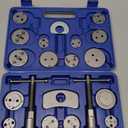 Orion Motor Tech 24pc Brake Caliper Compression Tool Set, Heavy Duty Brake Piston Compressor Tool and Wind Back Tool Kit for Brake Pad Replacement, Universal Disc Brake Caliper Tool Set with Blue Case