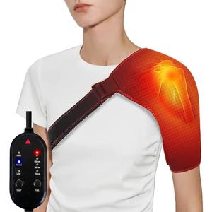 Shoulder Heating Pads for Rotator Cuff Pain,Adjustable Heated Shoulder Wrap with 3 Heat Settings,Ideal for Relieving Muscle Pain&Daily Use