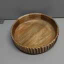 Kimona Fruit Bowls Wooden Fruit Bowl or Candy Bowl, Elevate Your Space With A Unique Bowl Centerpiece (10" X 10" X 2.5")