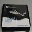 NearMoon Rain Shower Head with 11'' Adjustable Arm, High Pressure Stainless Steel Rainfall Shower, Ultra-Thin Design - Pressure Boosting (10 Inch, Chrome)