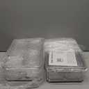 10-Pack Clear Fridge Organizer Bins with Lids, Stackable Refrigerator Storage Containers, BPA-Free with Drain Tray & Anti-Slip Base for Fruits, Veggies, Drinks