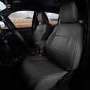 CoverCenter for Toyota Tacoma Seat Covers 2023 2022-2016, Custom-Fit Full Set Seat Cover for 2016-2023 Toyota Tacoma Crew/Double Cab Durable Black Leather Protector Car Trucks Accessories